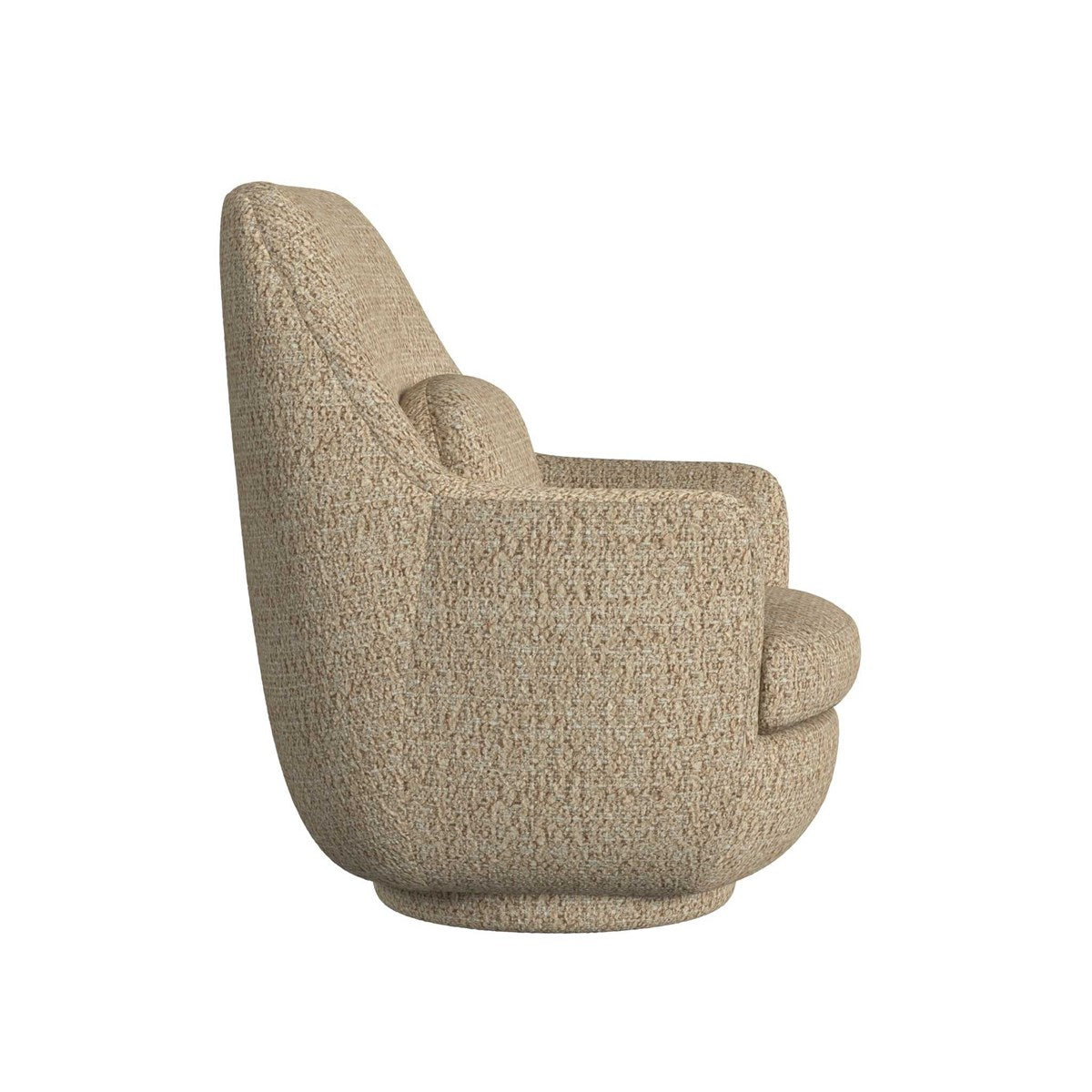 Godric Swivel Chair - Knubby Brown Rice