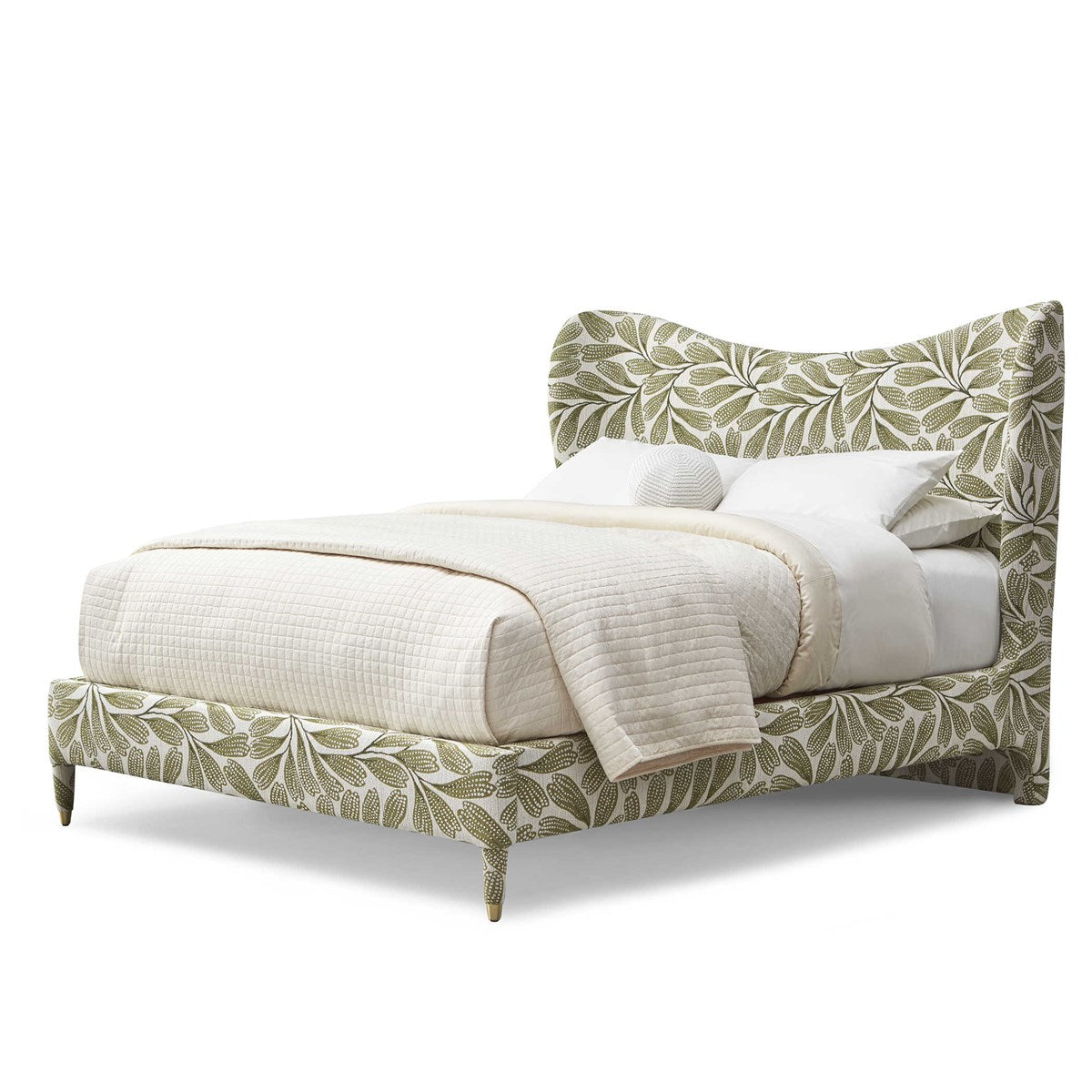 Lucan Bed, Queen - Hedge Green, 2 Cartons