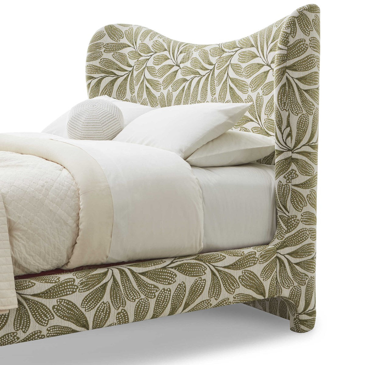 Lucan Bed, Queen - Hedge Green, 2 Cartons