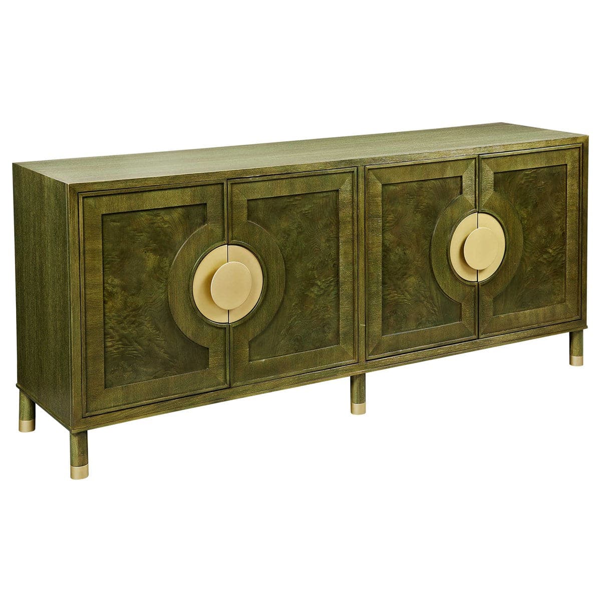 Cilla 4 Door Cabinet - Olive