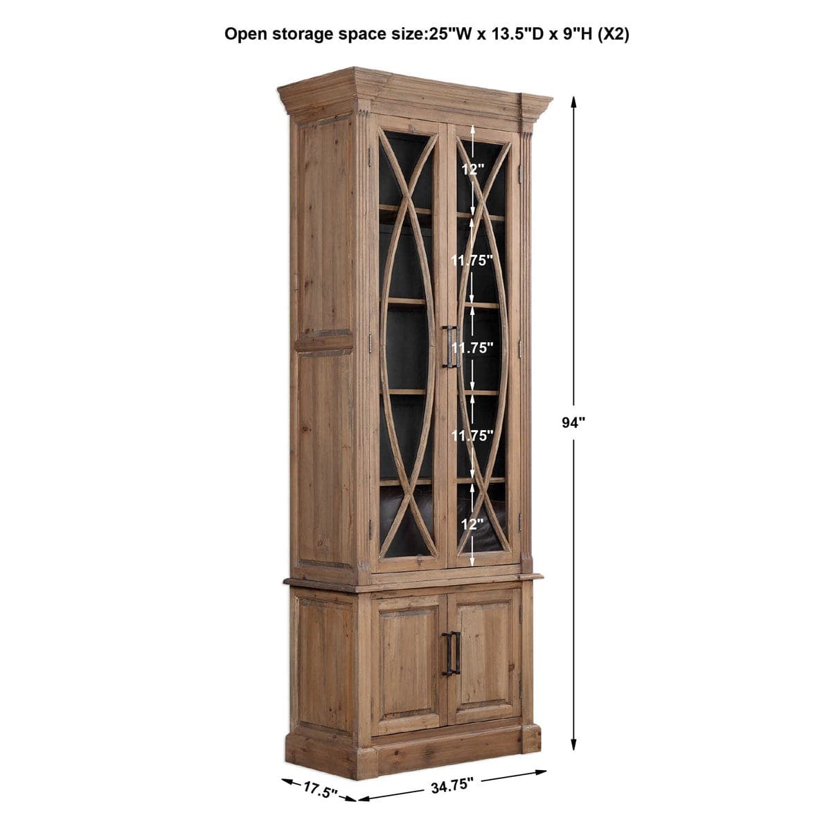 Leviticus Display Cabinet, 2 Cartons