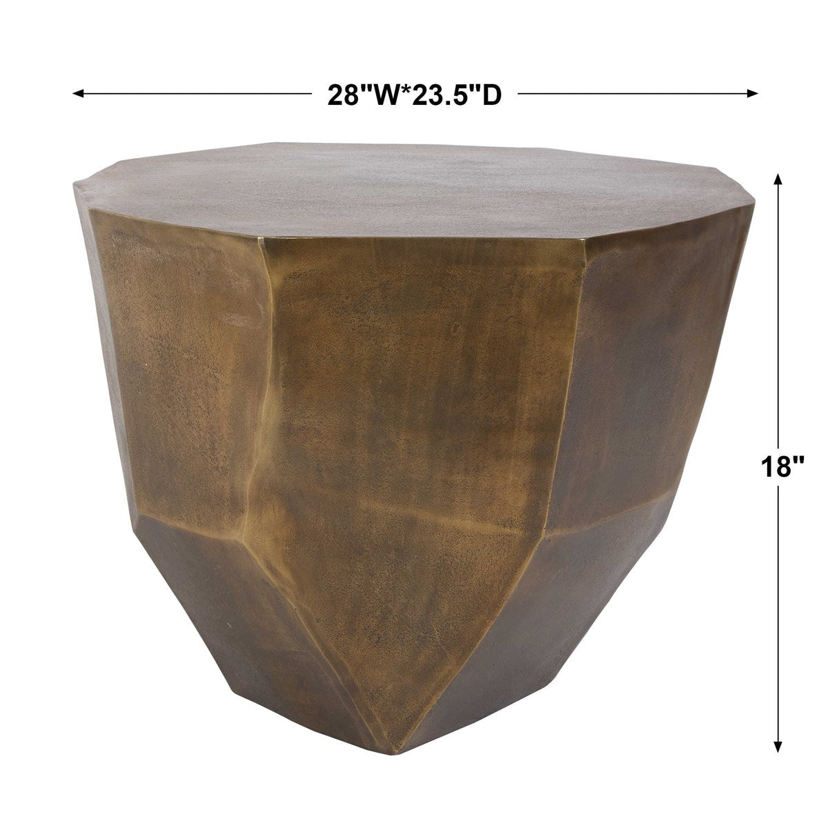 Lucian Coffee Table - Brass Medium