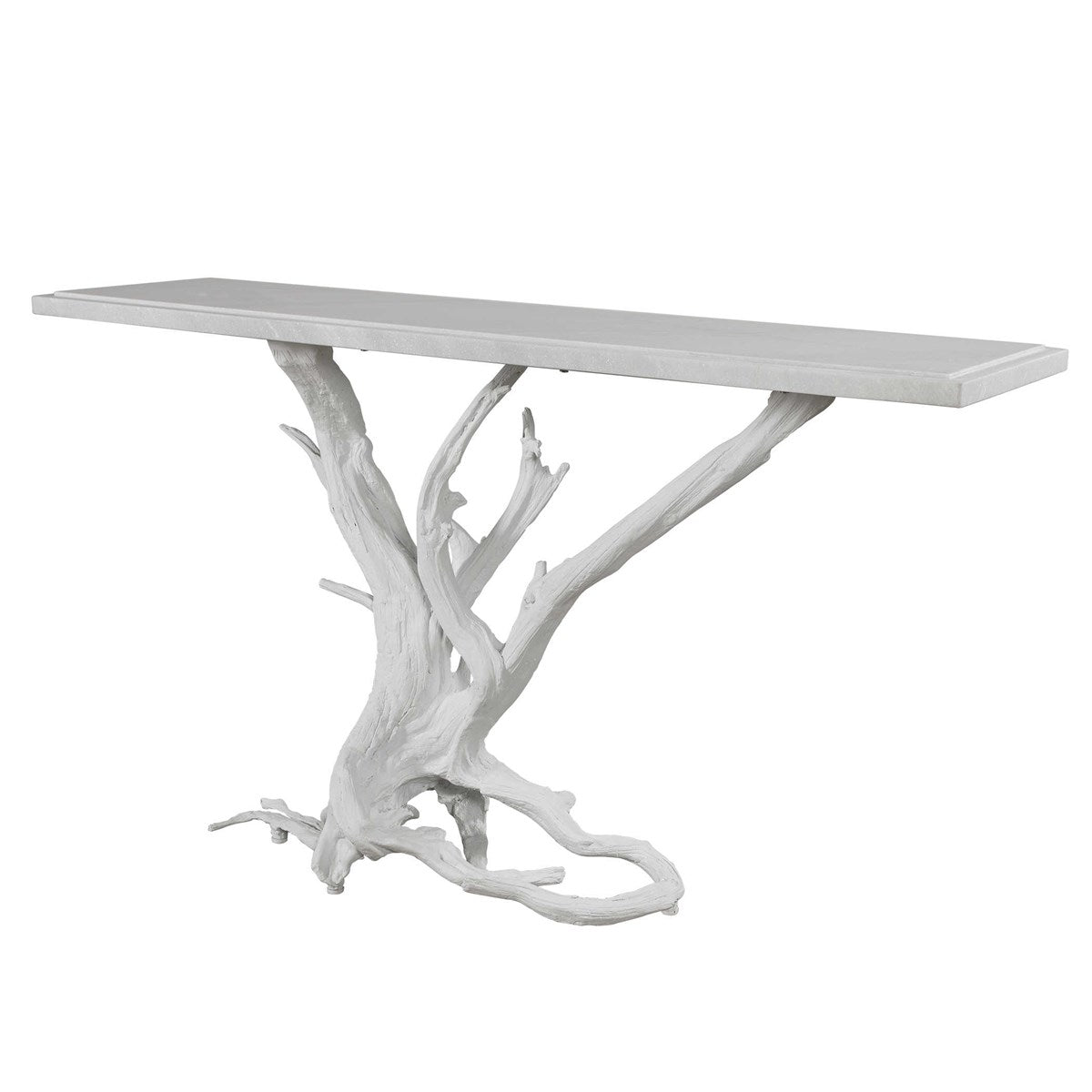 Dirk Sur Console Table - Matte White, 2 Cartons