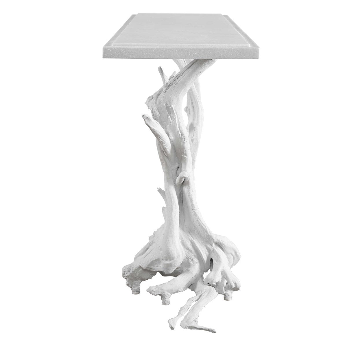 Dirk Sur Console Table - Matte White, 2 Cartons