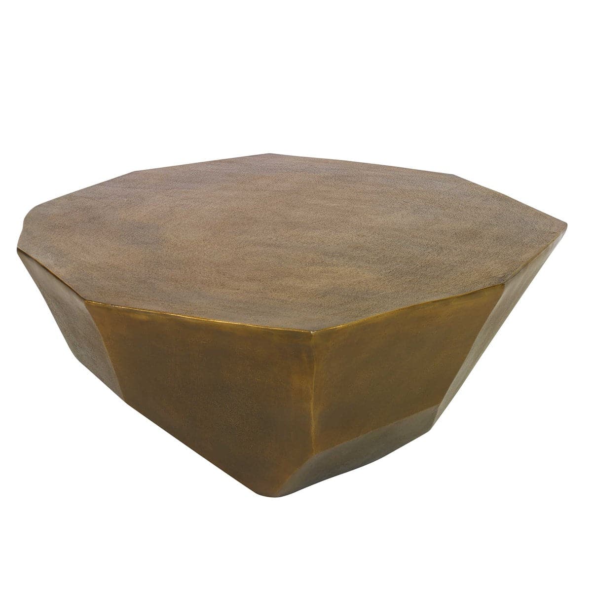 Lucian Coffee Table - Brass Large