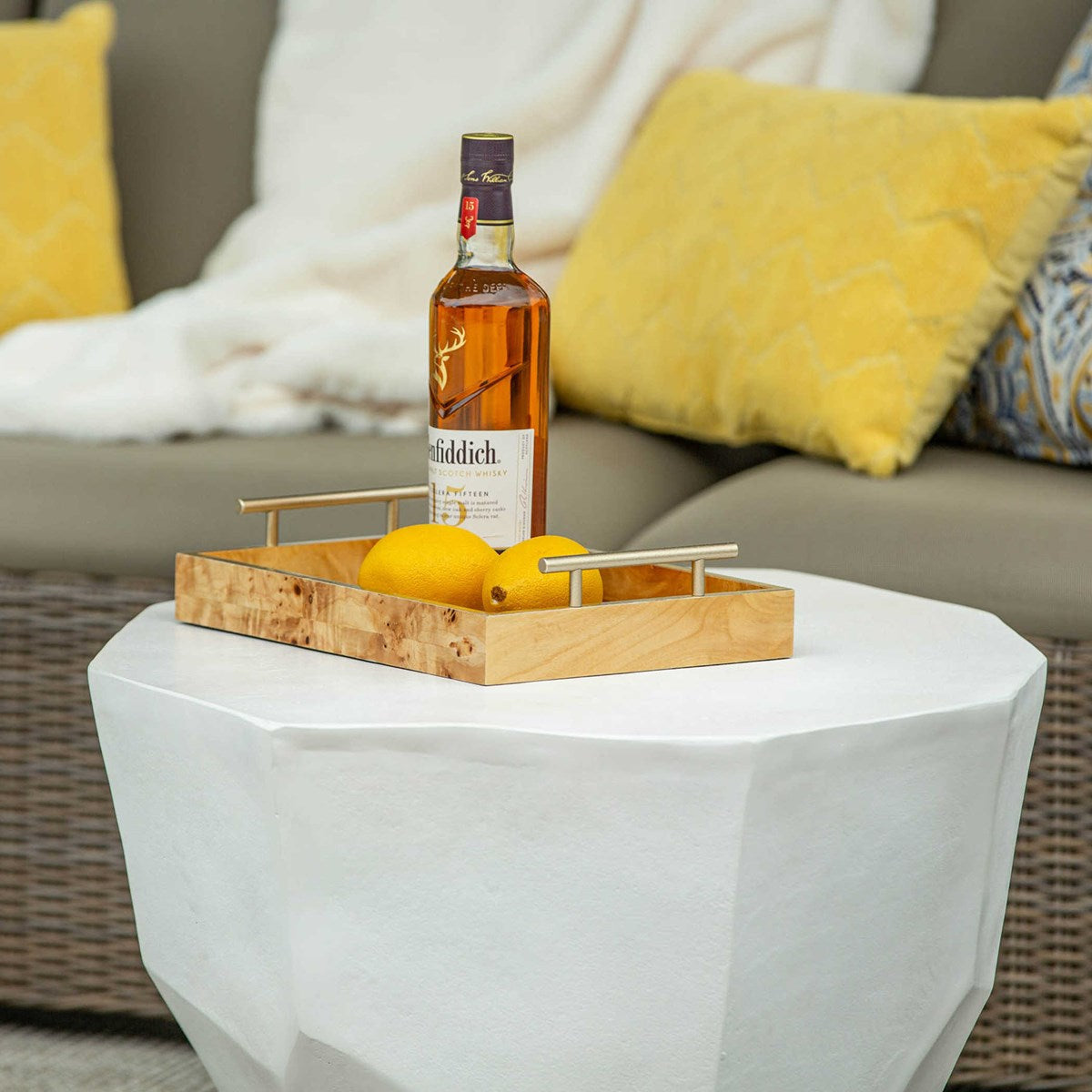 Lucian Coffee Table - White Medium
