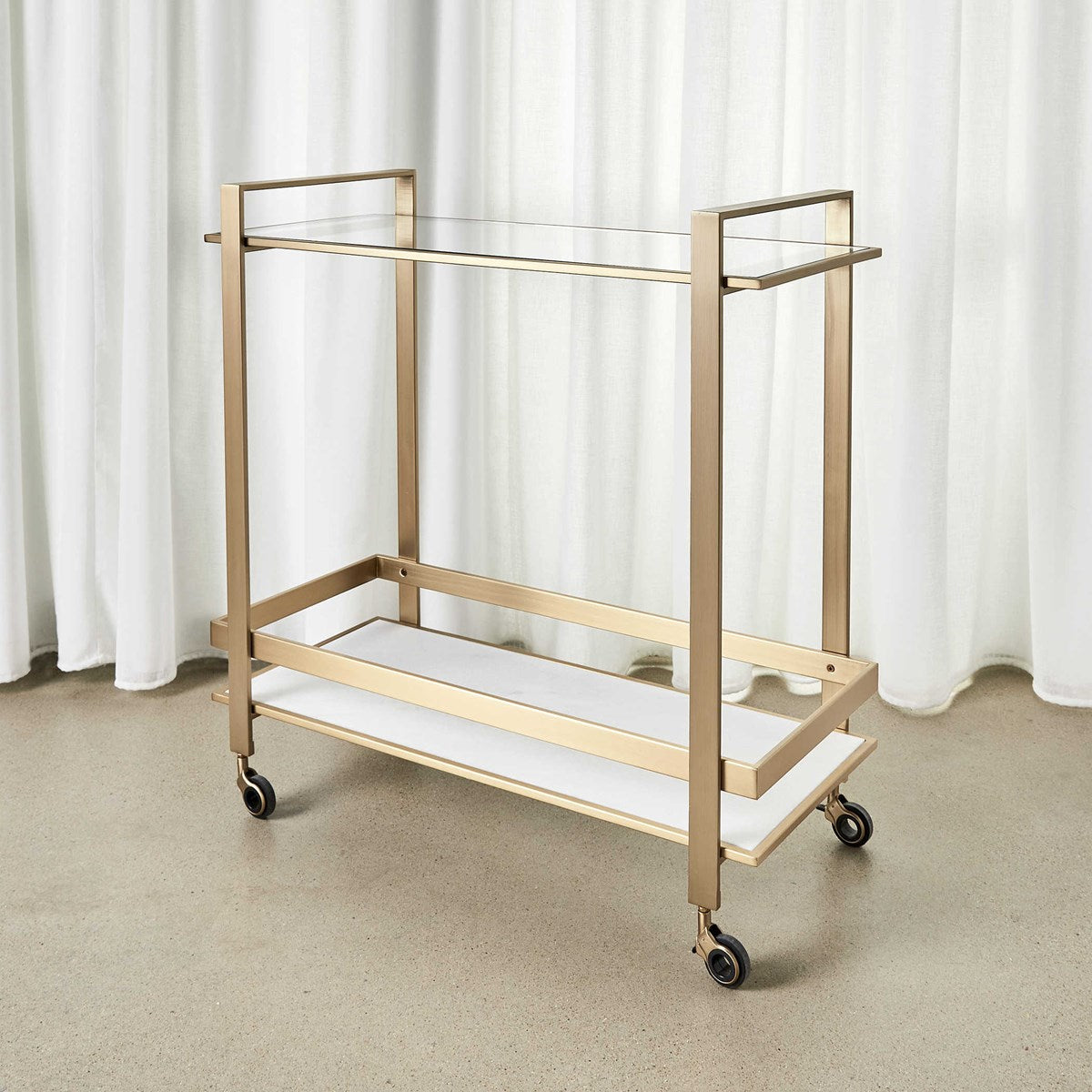 Biddie Bar Cart - Brass