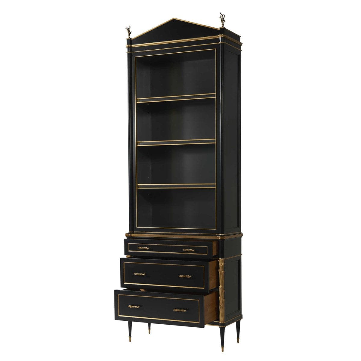 Delphine Cabinet - Black/Gold 3 CARTONS