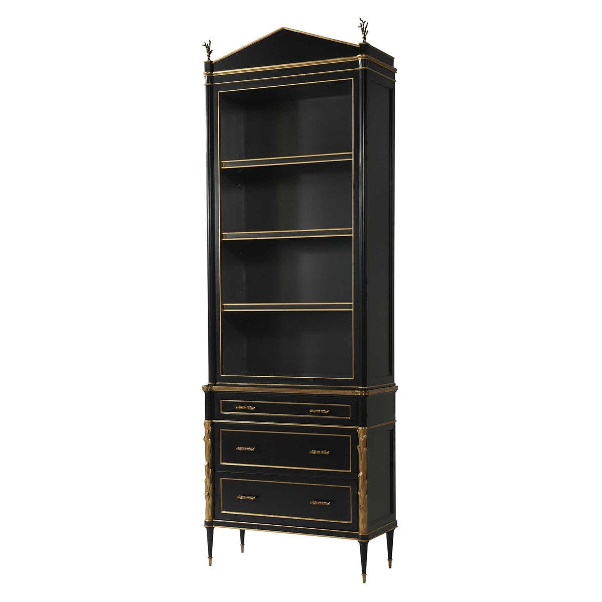 Delphine Cabinet - Black/Gold 3 CARTONS