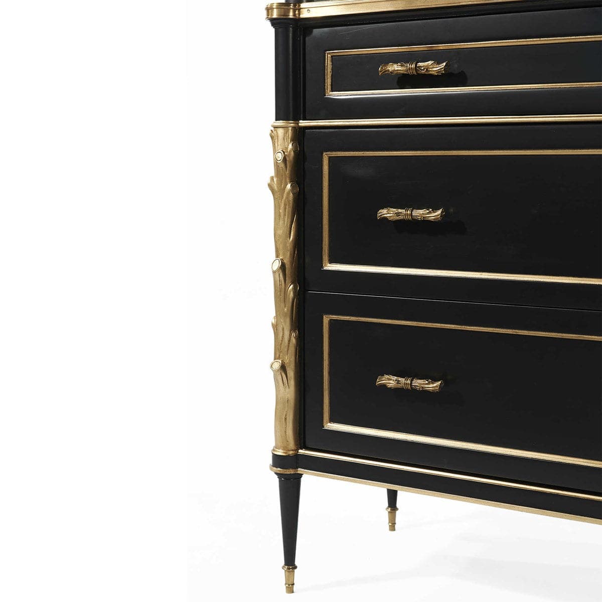 Delphine Cabinet - Black/Gold 3 CARTONS