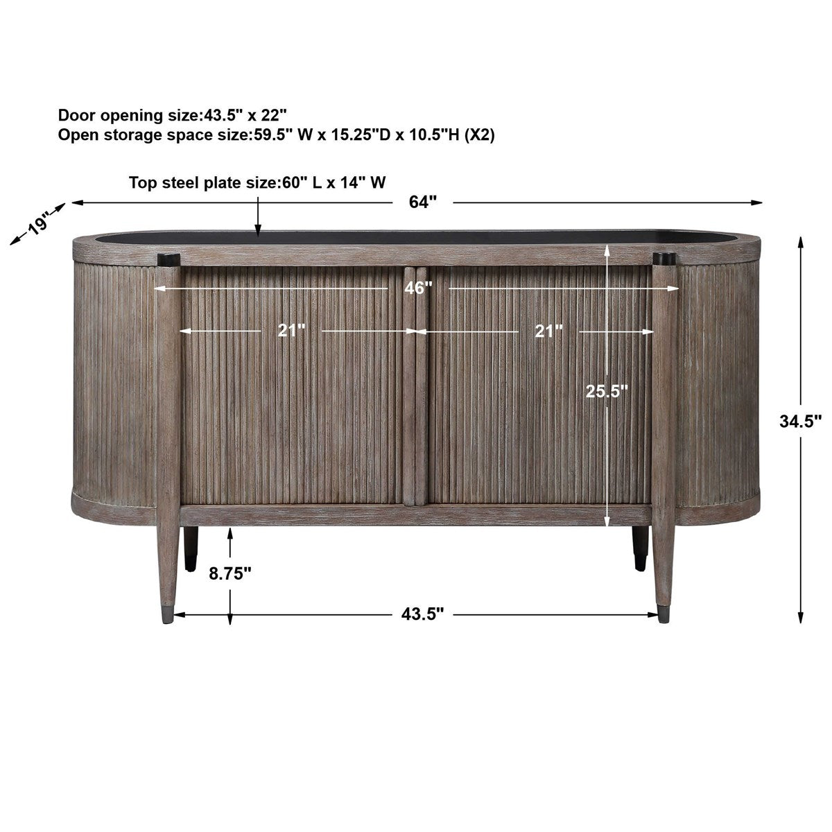 Seraphina Cabinet - Natural Wash