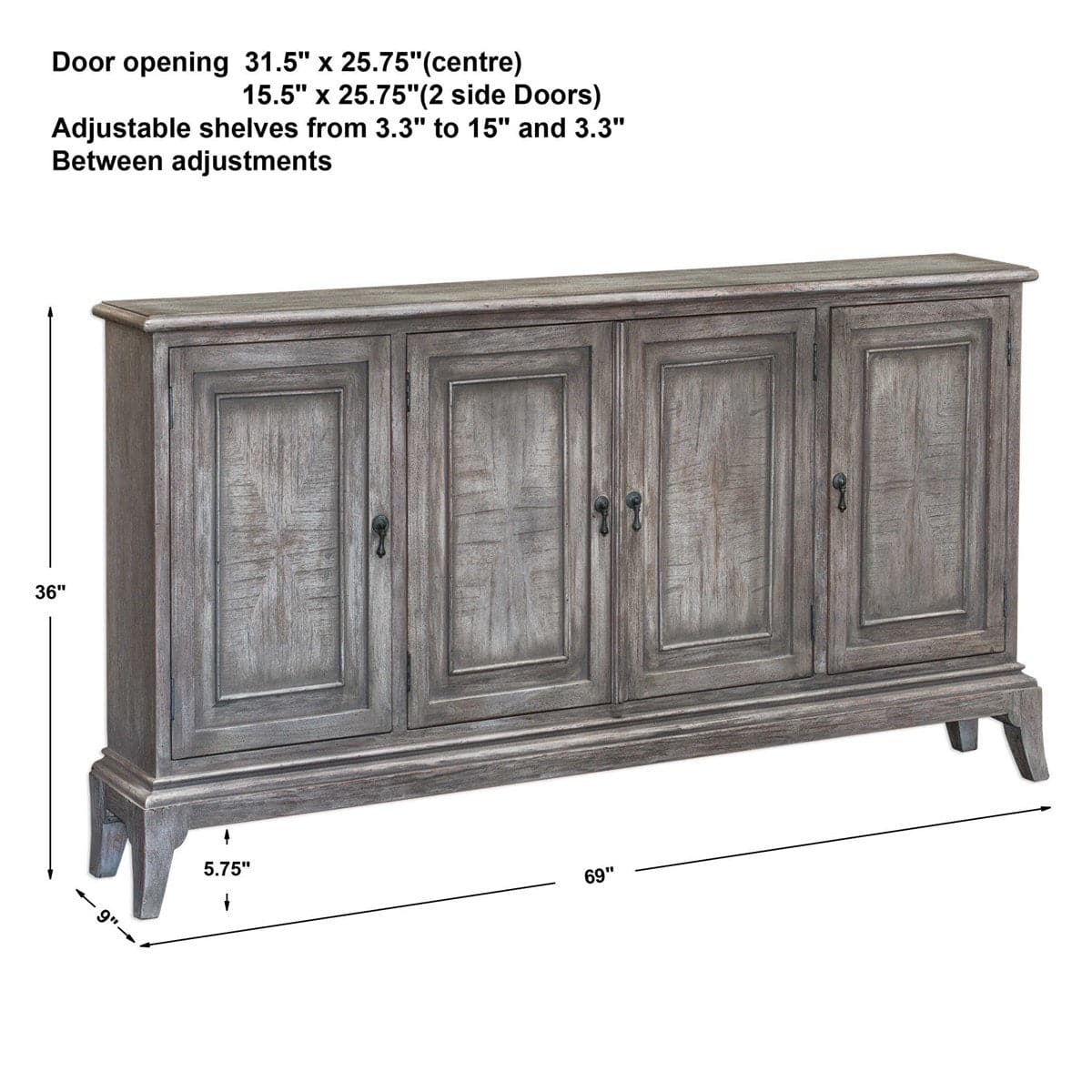 Merrill 4 Door Cabinet