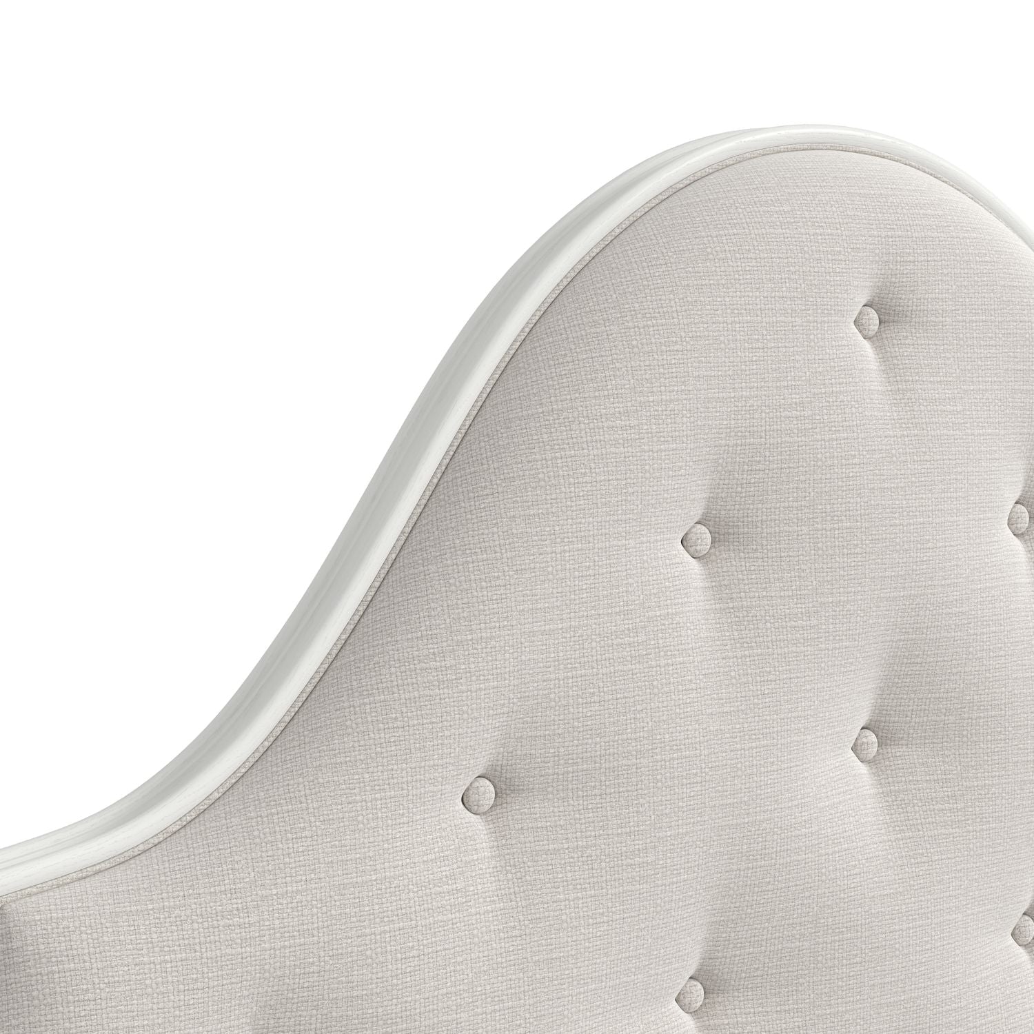 Haven Queen Upholstered Bed Warm White