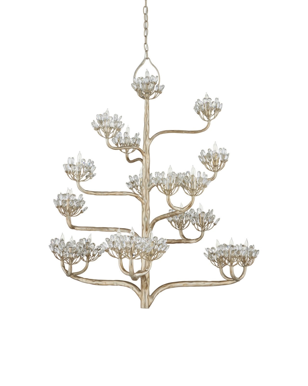 Agave Americana Silver Chandelier