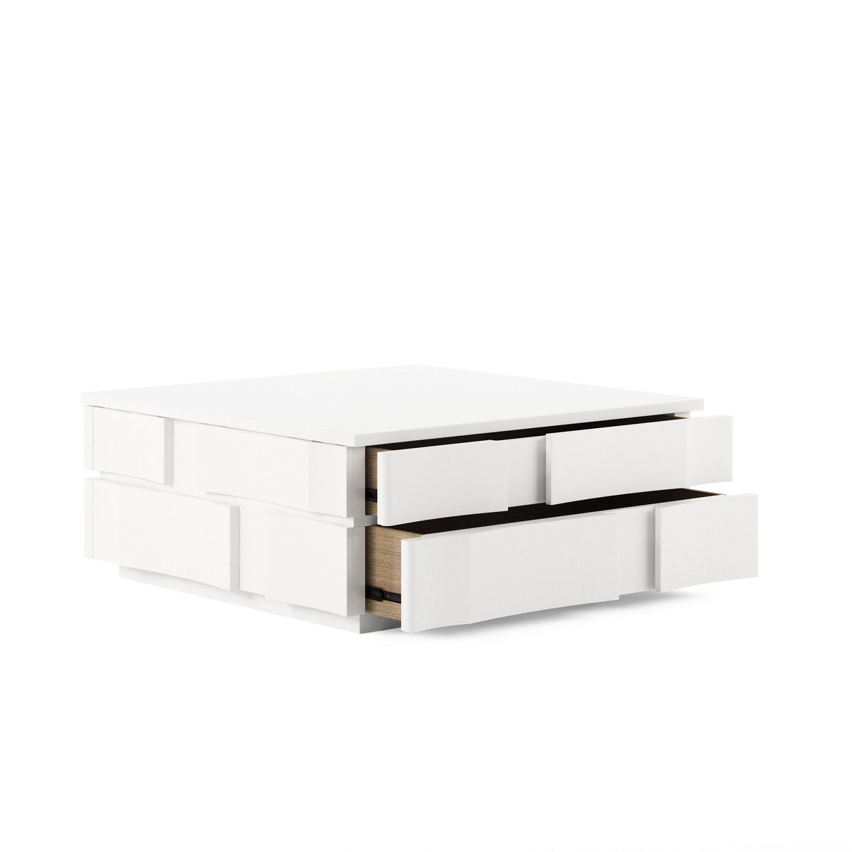 Portico Square Cocktail Table - White