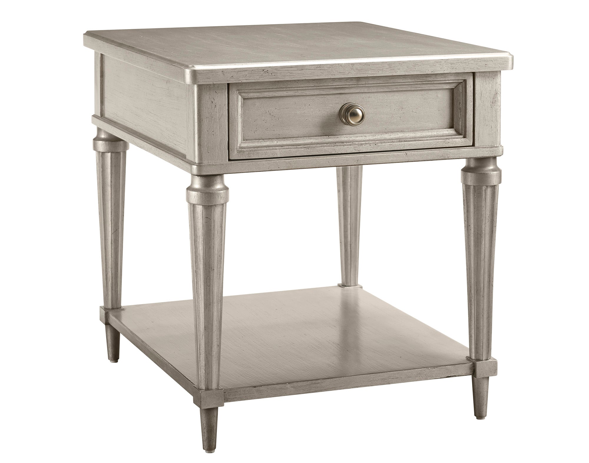 Morrissey Kirke End Table - Bezel - Silver