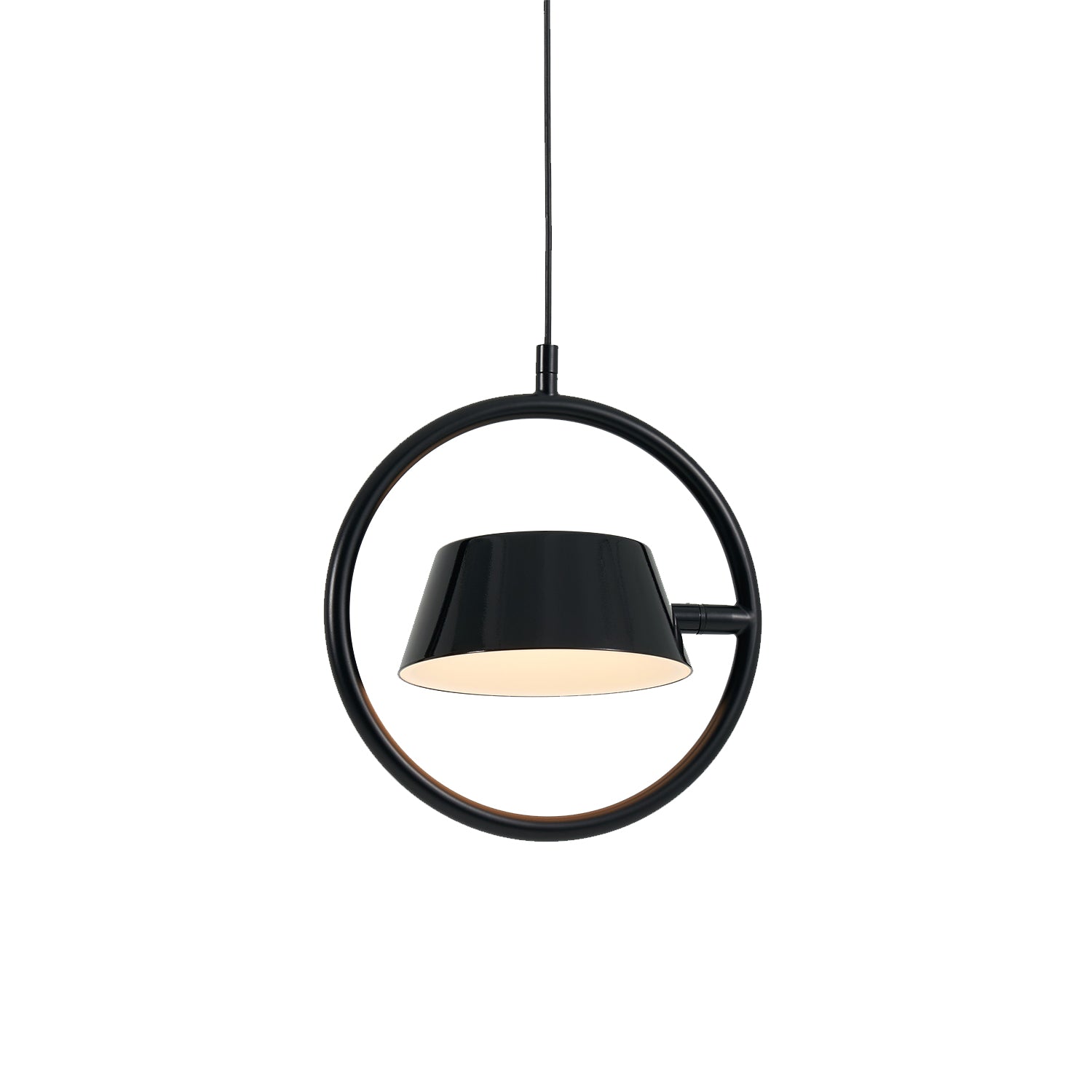 OLO Ring Pendant Light-Seed Design-SEED-SLD-130P-BK-PendantsShiny Black-1-France and Son