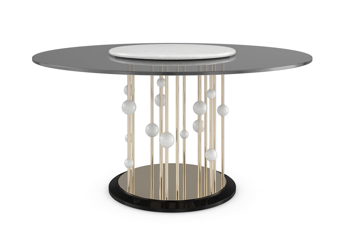 Orbit Dining Table  - Gold, Black