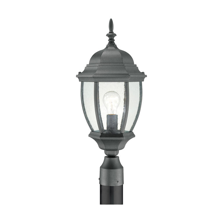 Covington 21.5'' High 1 - Light Outdoor Post Light-Elk Home-ELK-SL90107-Outdoor Post Lanterns-1-France and Son