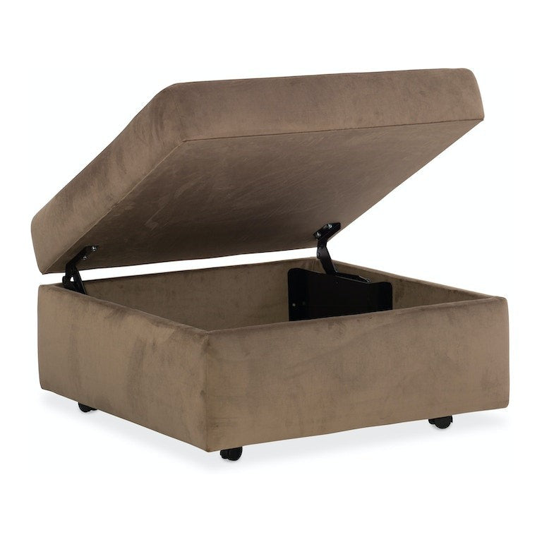 Sariah Storage Ottoman-Hooker Furniture Custom-HFC-SM12-033-Stools & Ottomans-2-France and Son