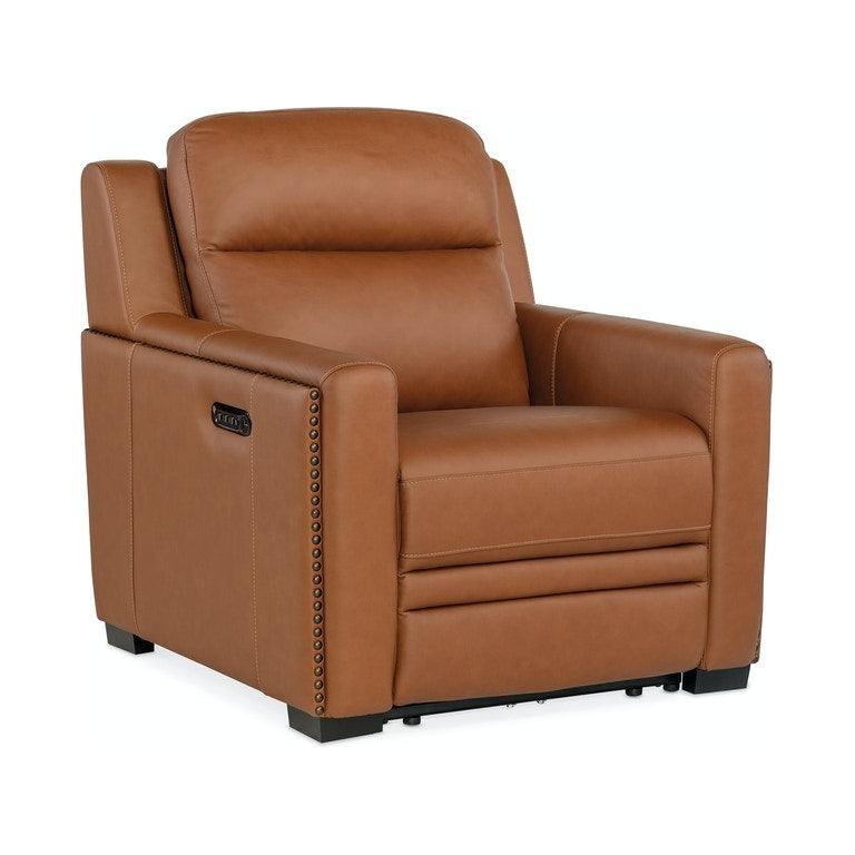 McKinley Power Recliner with Power Headrest & Lumbar-Hooker-HOOKER-SS105-PHL1-065-Lounge ChairsBrown-2-France and Son