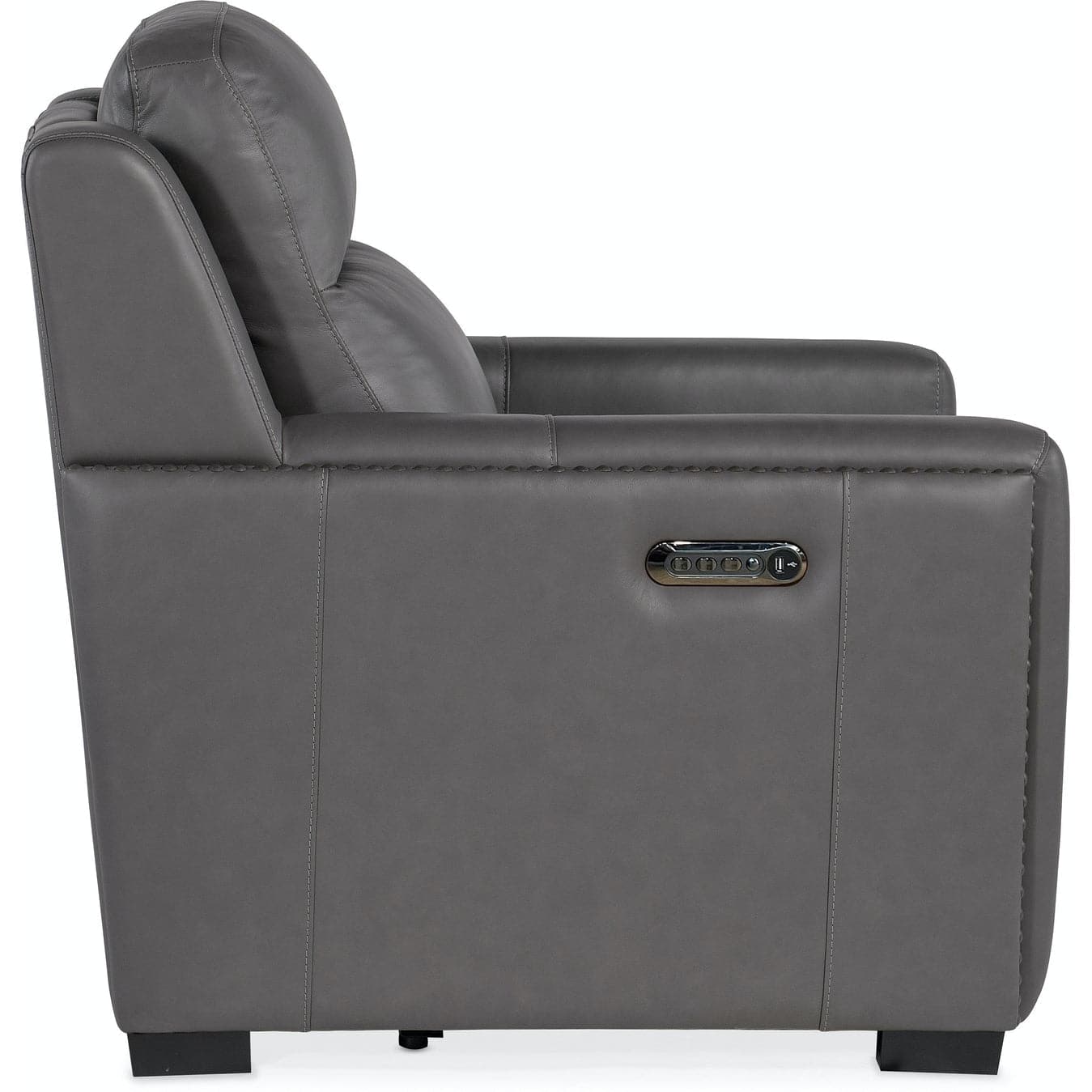 McKinley Power Recliner with Power Headrest & Lumbar-Hooker-HOOKER-SS105-PHL1-095-Lounge ChairsGrey-5-France and Son