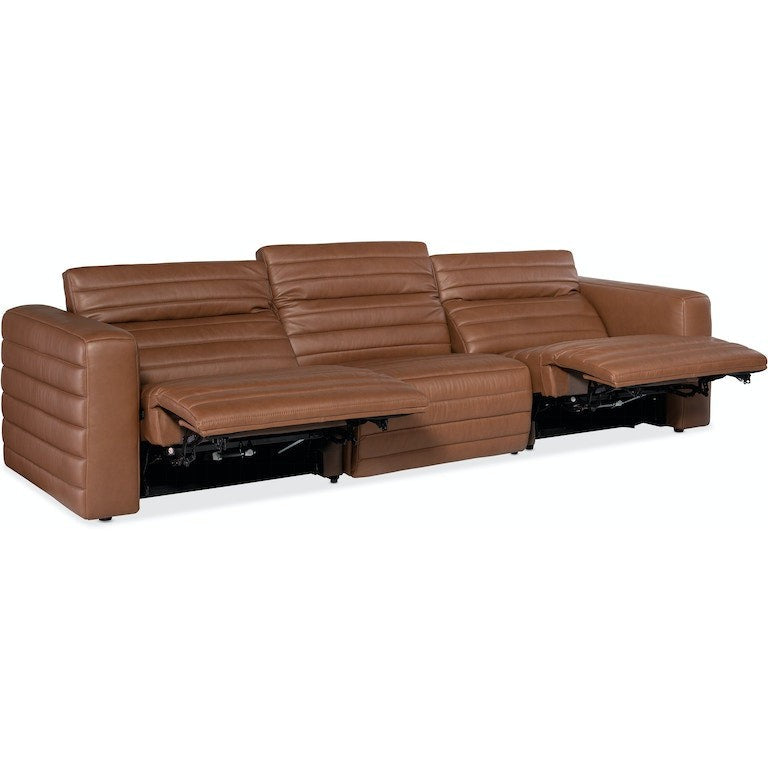 Chatelain 3 - Piece Power Sofa With Power Headrest-Hooker-HOOKER-SS454-GP3-088-SofasBrown-5-France and Son