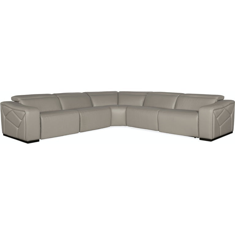 Opal Sectional With Power Recliners & Power Headrest-Hooker-HOOKER-SS602-G5PS-091-Sectionals5 Piece Sectional with 2 Power Recliners & Power Headrest-2-France and Son