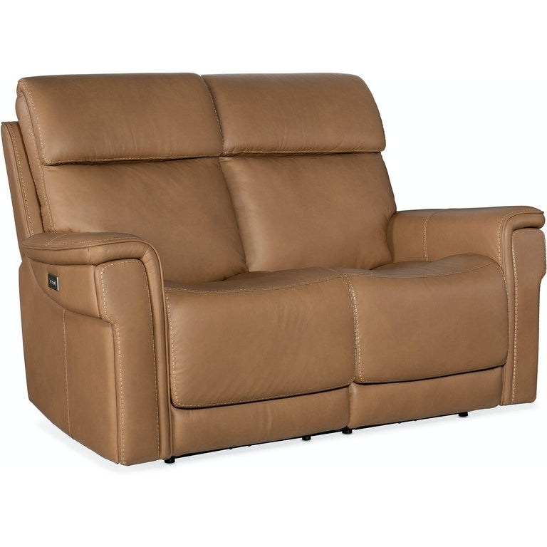 Lyra Zero Gravity Power Loveseat w/Power Headrest-Hooker-HOOKER-SS608-PHZL2-082-SofasBrown-2-France and Son