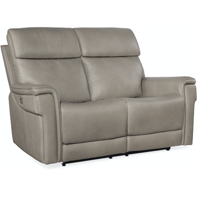 Lyra Zero Gravity Power Loveseat w/Power Headrest-Hooker-HOOKER-SS608-PHZL2-091-SofasGrey-1-France and Son