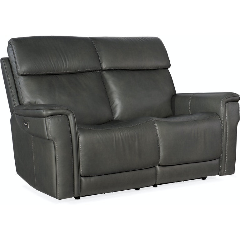 Lyra Zero Gravity Power Loveseat w/Power Headrest-Hooker-HOOKER-SS608-PHZL2-093-SofasBlack-3-France and Son