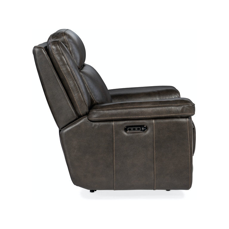 Montel Lay Flat Power Recliner with Power Headrest & Lumbar-Hooker-HOOKER-SS705-PHL1-047-Lounge ChairsCosmos Cobalt-10-France and Son