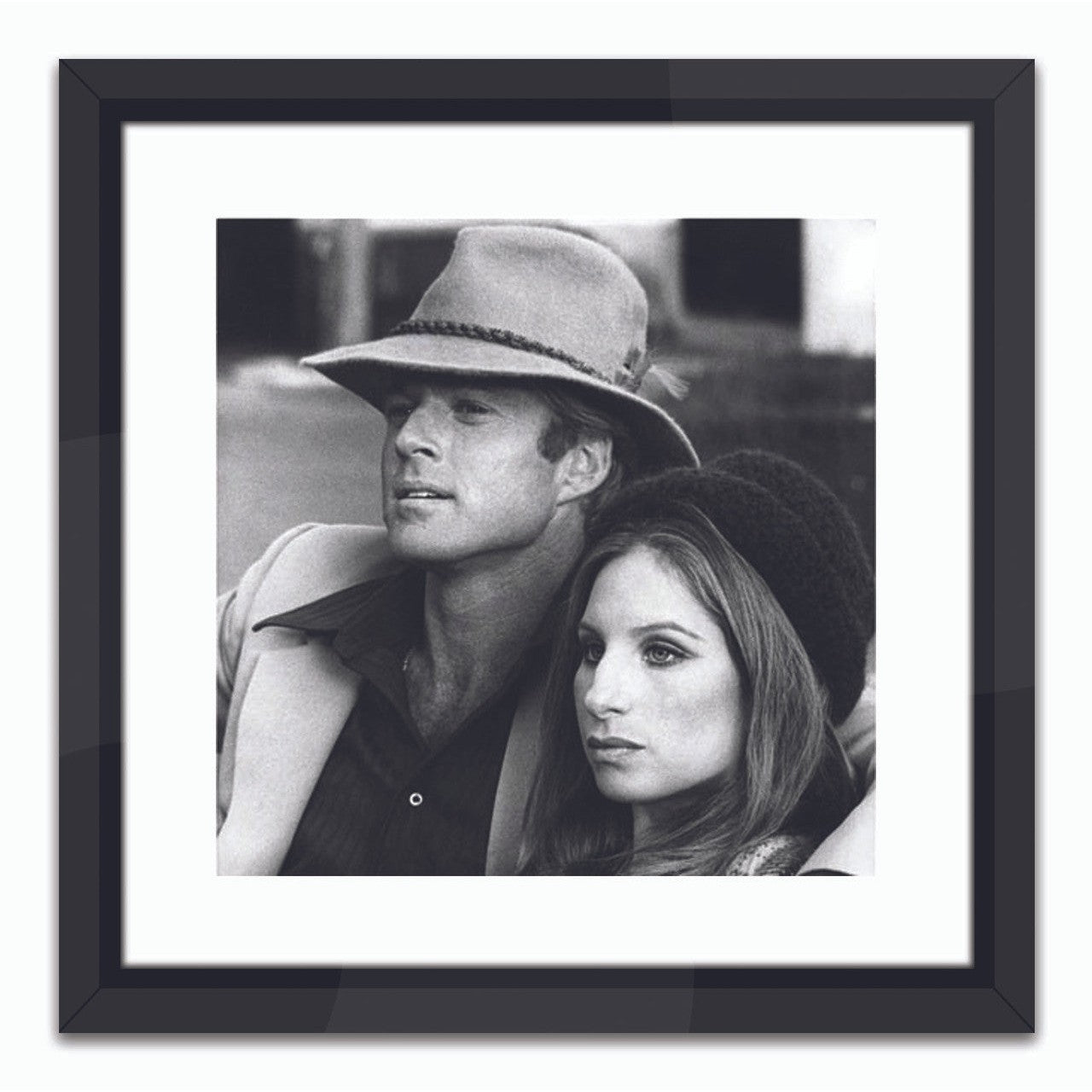 Robert Redford & Barbara Streisand-Worlds Away-WORLD-SVS152-DecorBlack Lacquer Frame-2-France and Son