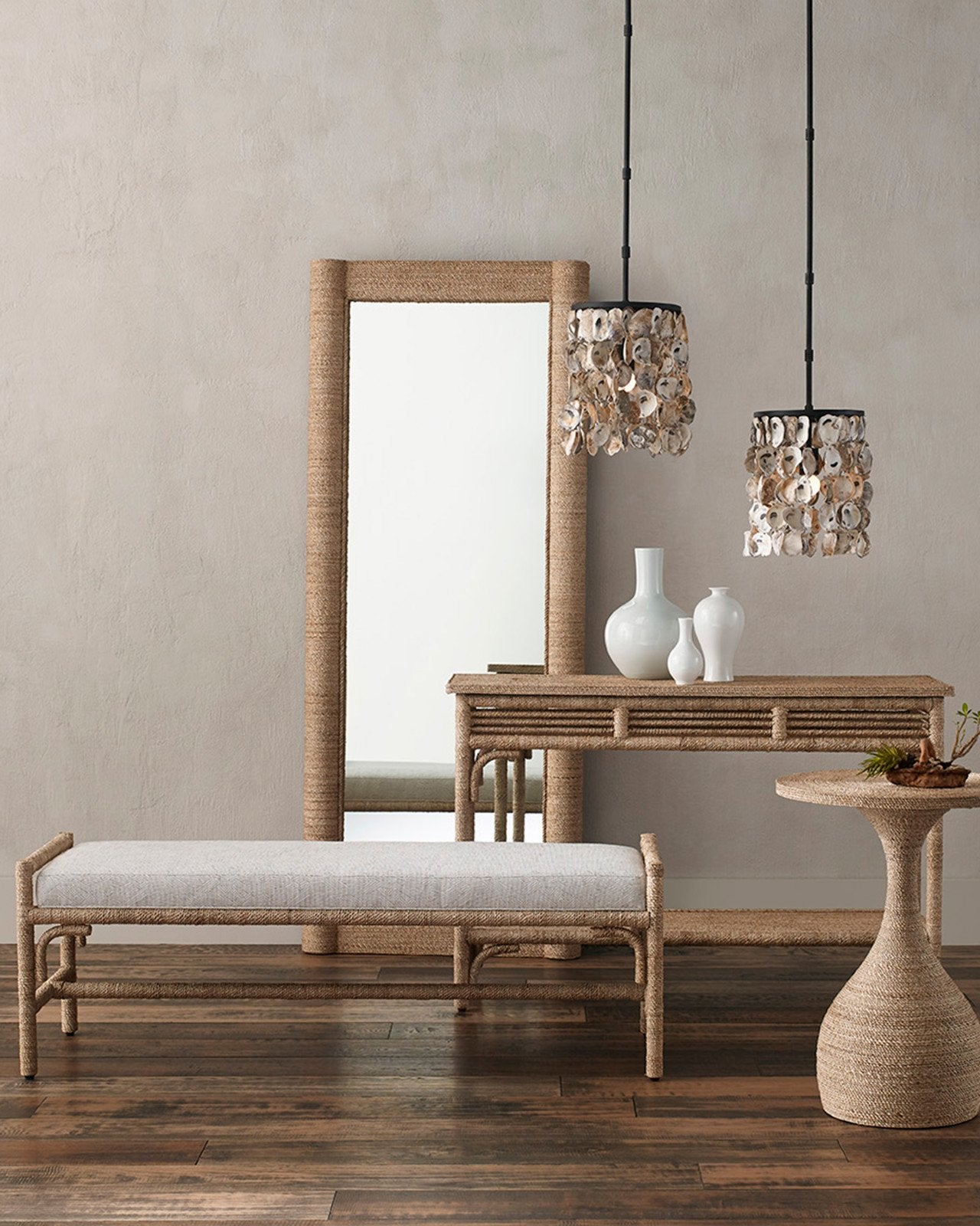 Olisa Natural Bench, Rowann Pearl