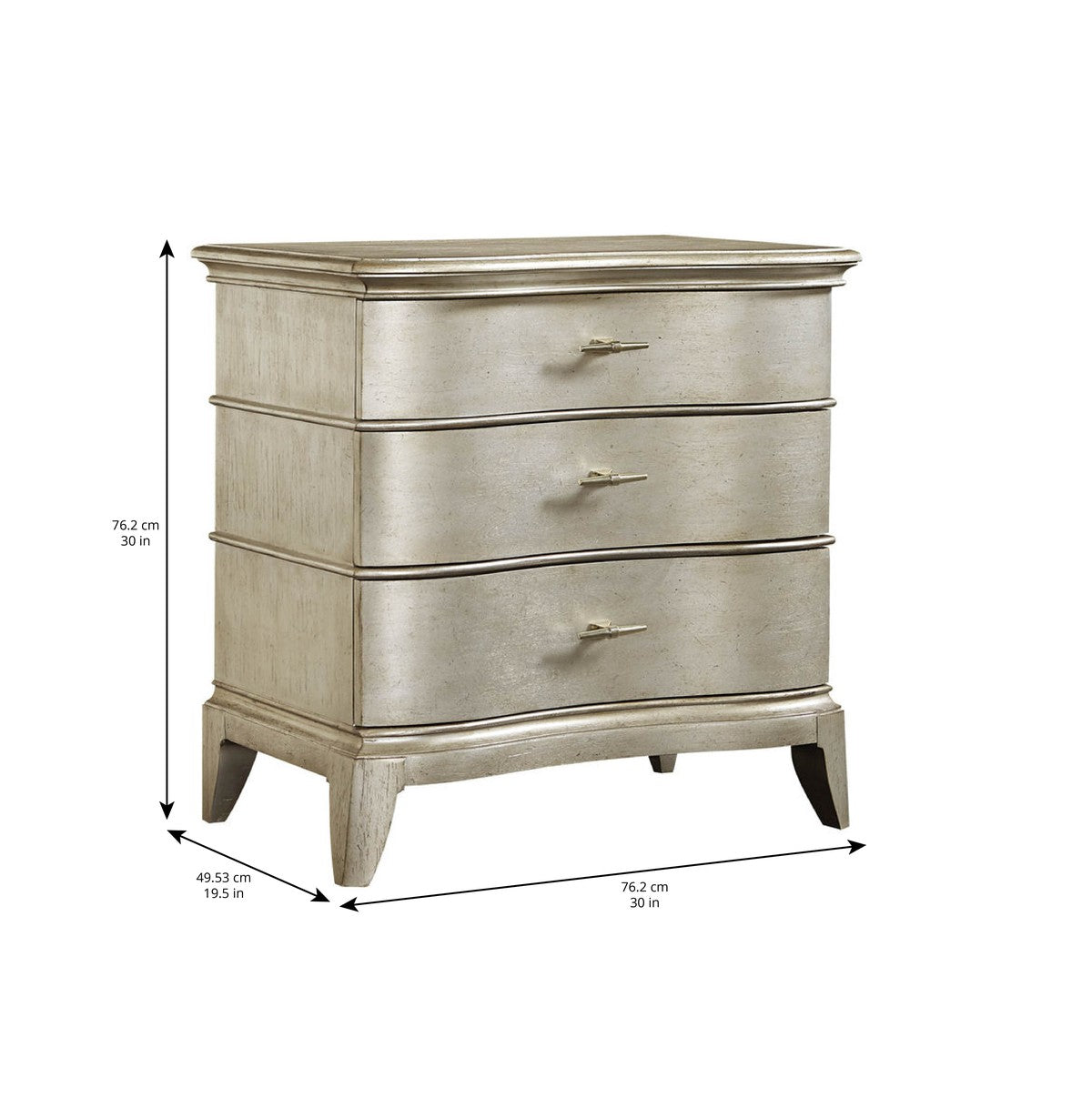 Starlite Nightstand - Silver