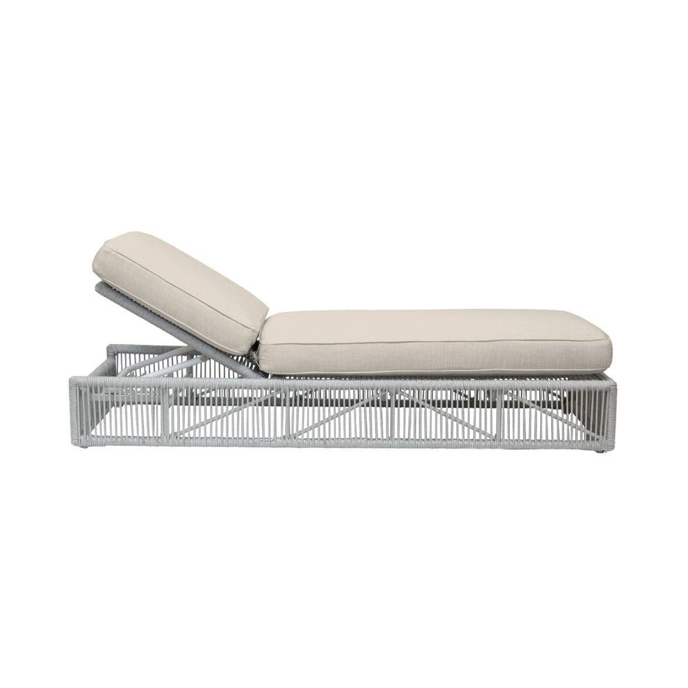 Outdoor Chaises Miami Adjustable Chaise in Echo Ash w/ Self Welt