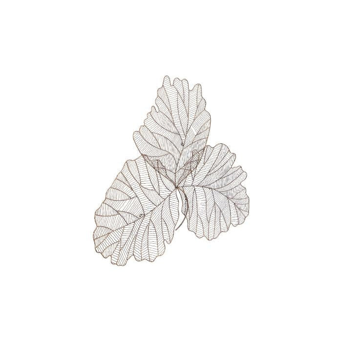 Tri Leaf Wall Art-Phillips Collection-PHIL-TH100855-Wall ArtSilver/Black-Small-16-France and Son