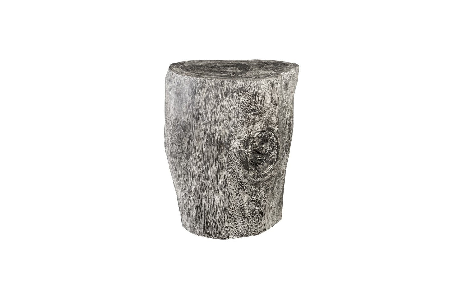 Chamcha Wood Stool-Phillips Collection-PHIL-TH94575-Stools & OttomansGrey Stone-4-France and Son