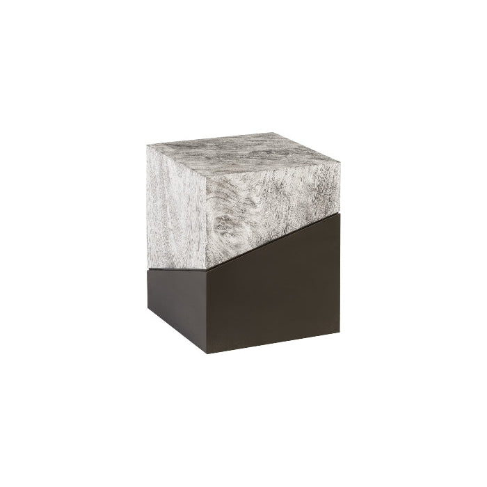 Geometry Stool-Phillips Collection-PHIL-TH97553-Stools & OttomansGrey Stone-2-France and Son