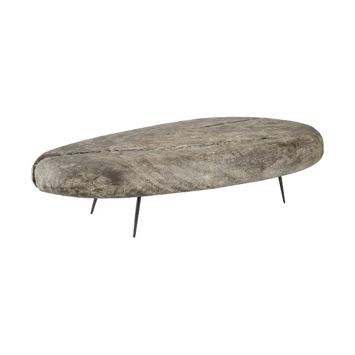 Skipping Stone Coffee Table With Forged Legs-Phillips Collection-PHIL-TH99999-Coffee TablesXL-3-France and Son