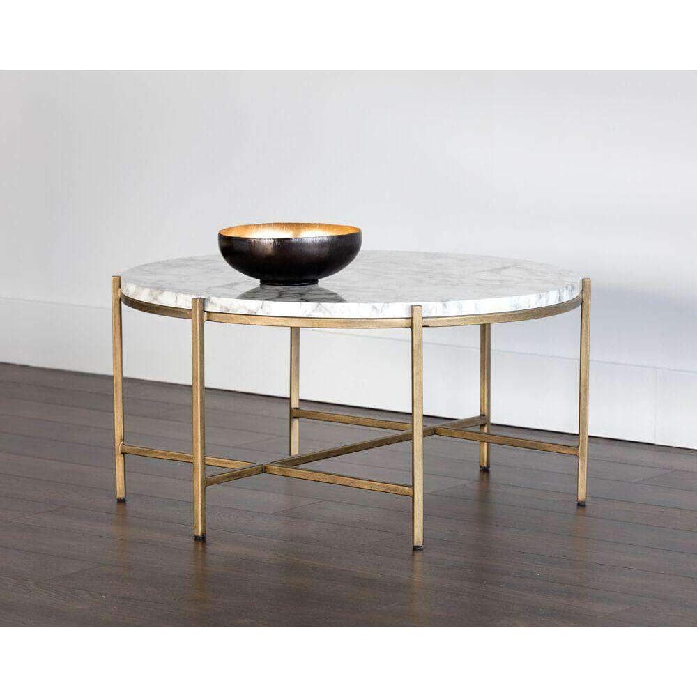 Solana Coffee Table - Round-Sunpan-SUNPAN-102933-Coffee Tables-3-France and Son