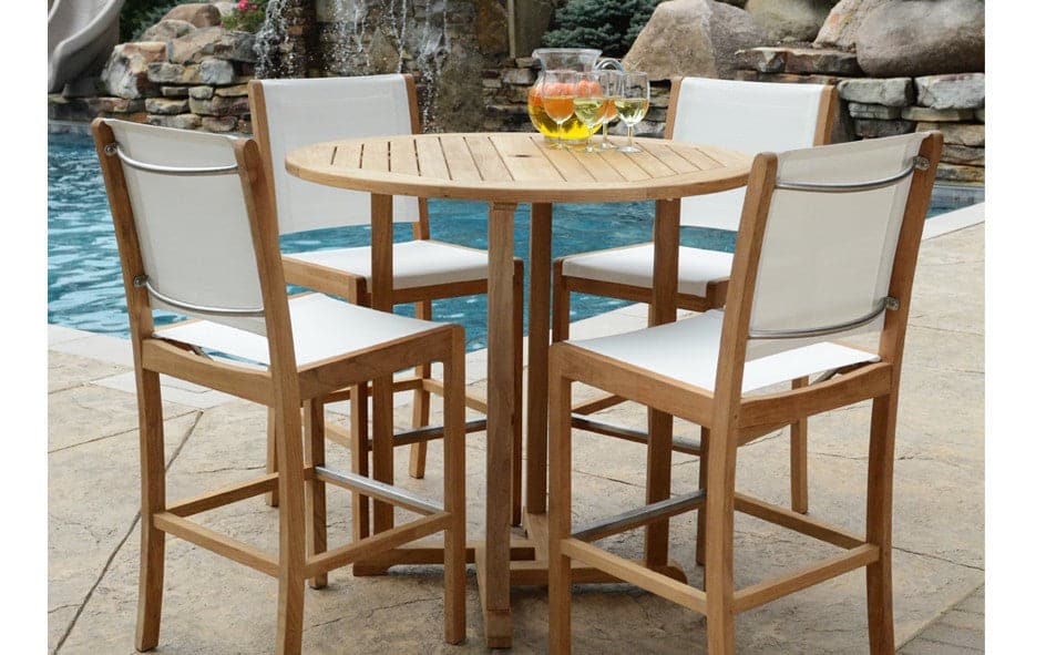 Riviera Bar Chair - Black-Three Birds Casual Outdoor-Threeb-RV08-BL-Bar Stools-2-France and Son