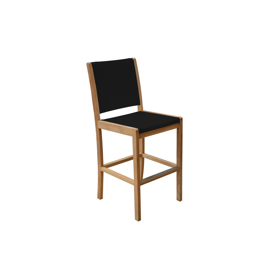 Riviera Bar Chair - Black-Three Birds Casual Outdoor-Threeb-RV08-BL-Bar Stools-1-France and Son