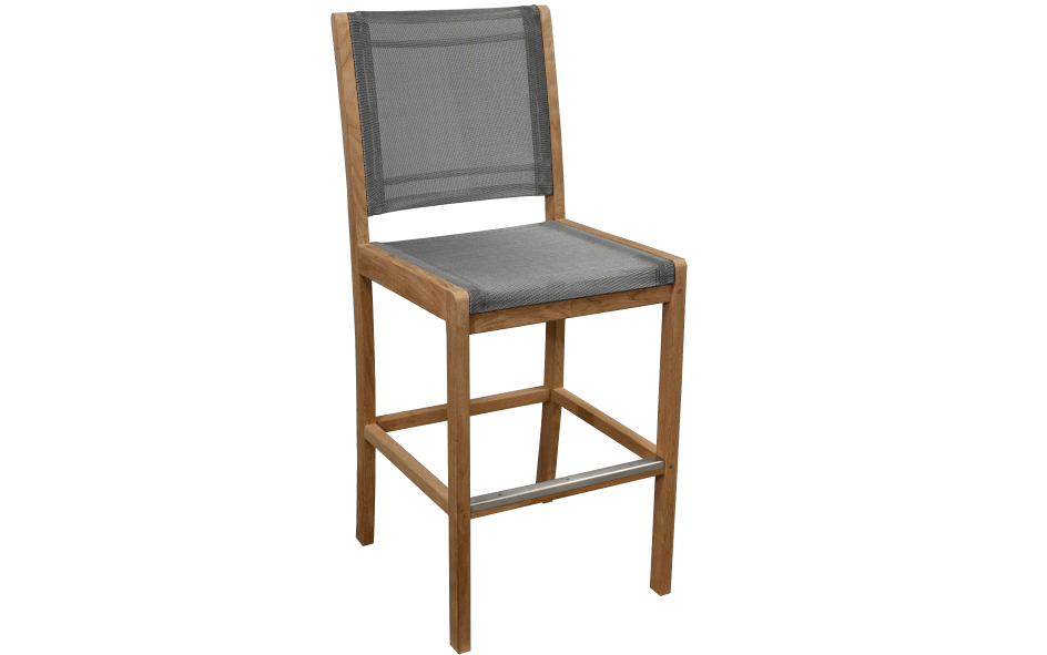 Riviera Bar Chair - Black-Three Birds Casual Outdoor-Threeb-RV08-TT-Bar StoolsTitanium-5-France and Son