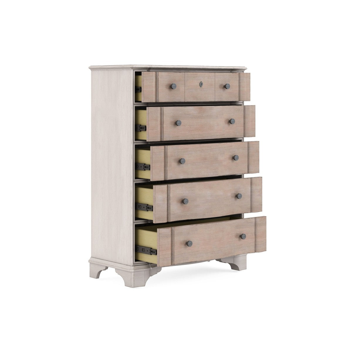 Alcove Drawer Chest - Brown, White