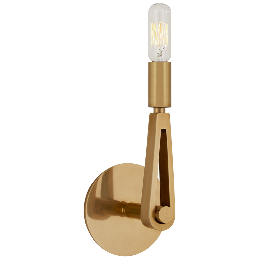Alphine Single Sconce-Visual Comfort-VISUAL-TOB 2510HAB-Wall LightingHand-Rubbed Antique Brass-No Option-1-France and Son