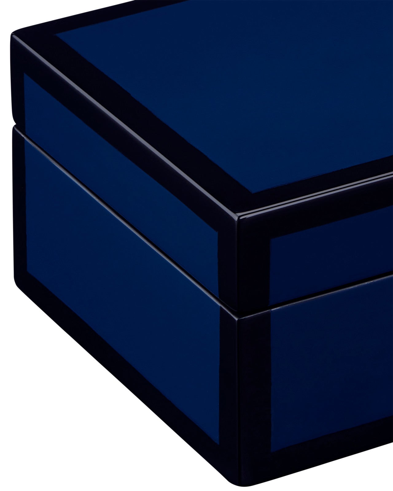 Navy Lacquer Box Set of 2