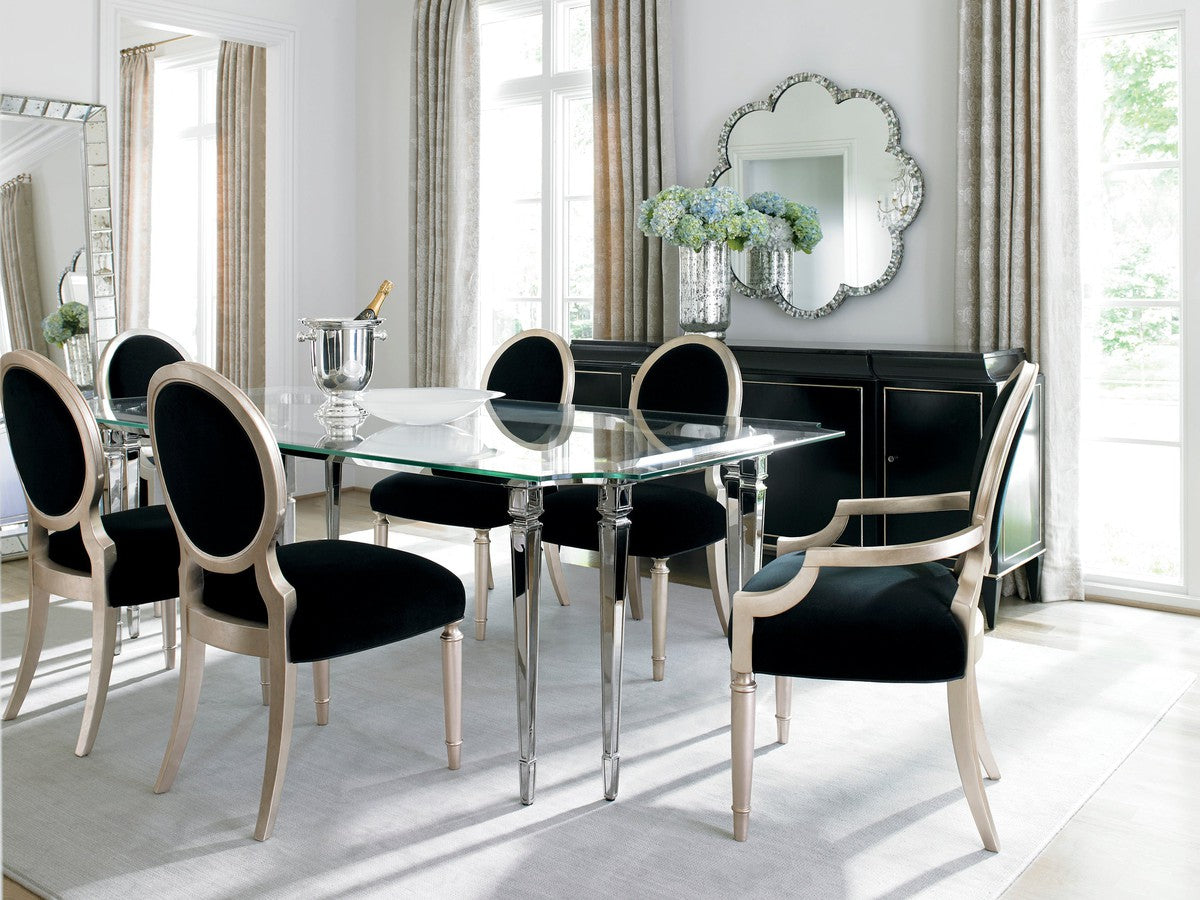 Chit-Chat Side  - Taupe, Silver
