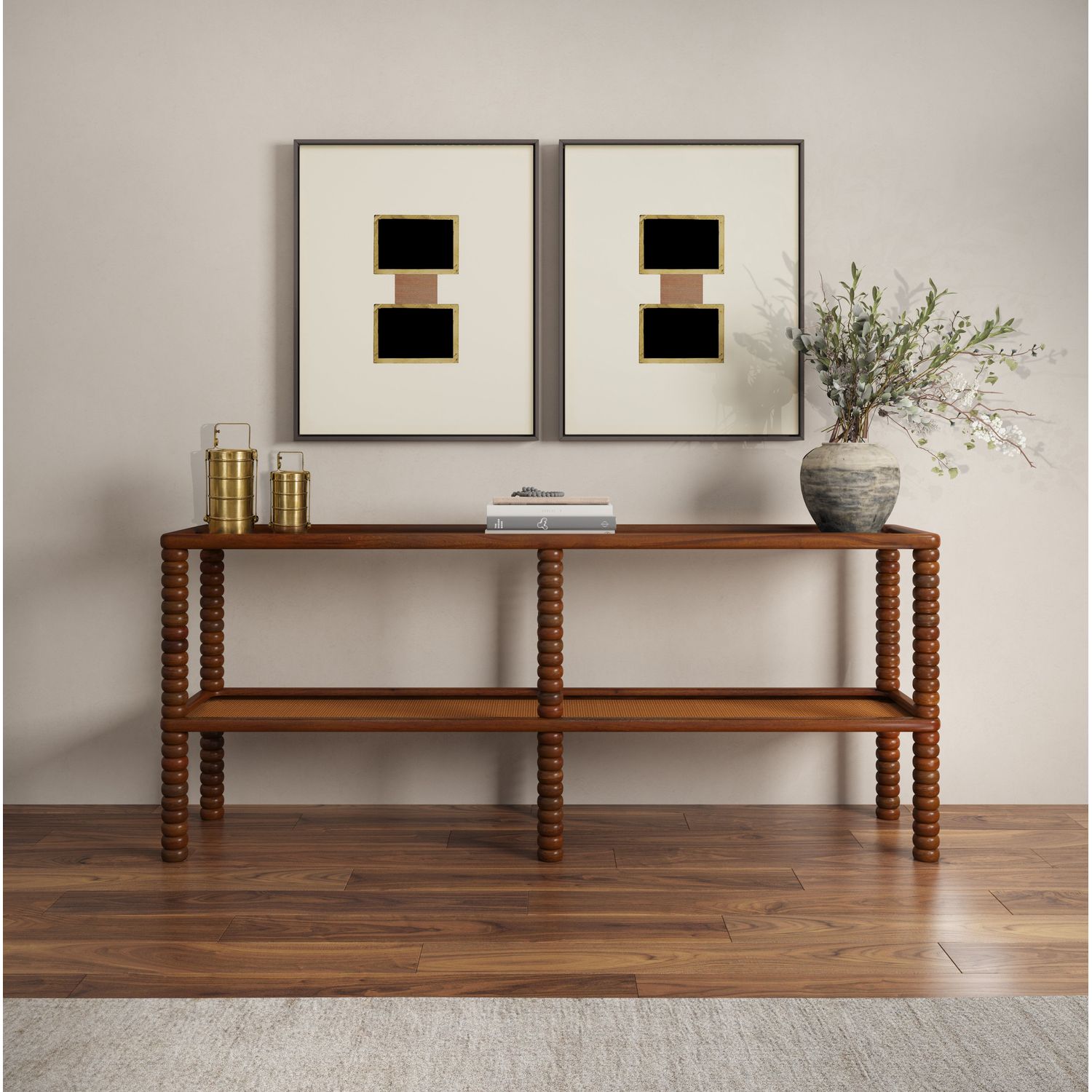 Twist Console Table - Mellow Bourbon - view 2