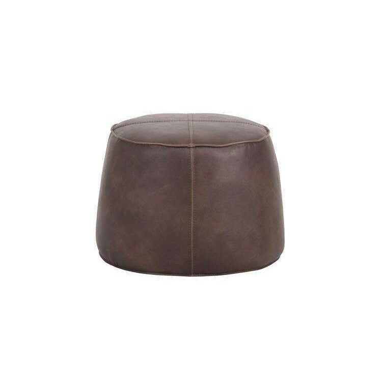 Mitchell Ottoman-Sunpan-SUNPAN-102833-Stools & OttomansDark Brown-2-France and Son